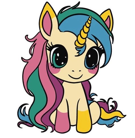 Набор для росписи по номерам 25х25 см "Радужная единорожка", 900-012