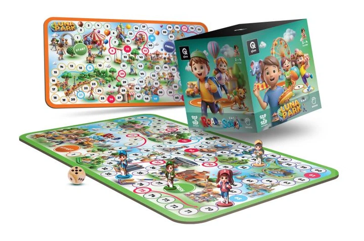 Настольная деревянная игра "STEP BY STEP - Road to School & Luna Park", 701-004