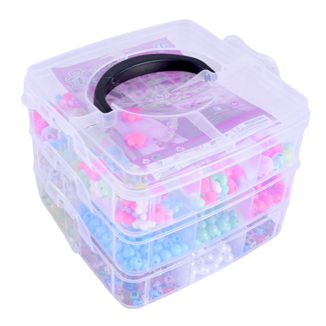 Набір для творчості з бісером і намистинами, триповерховий бокс, 330-148