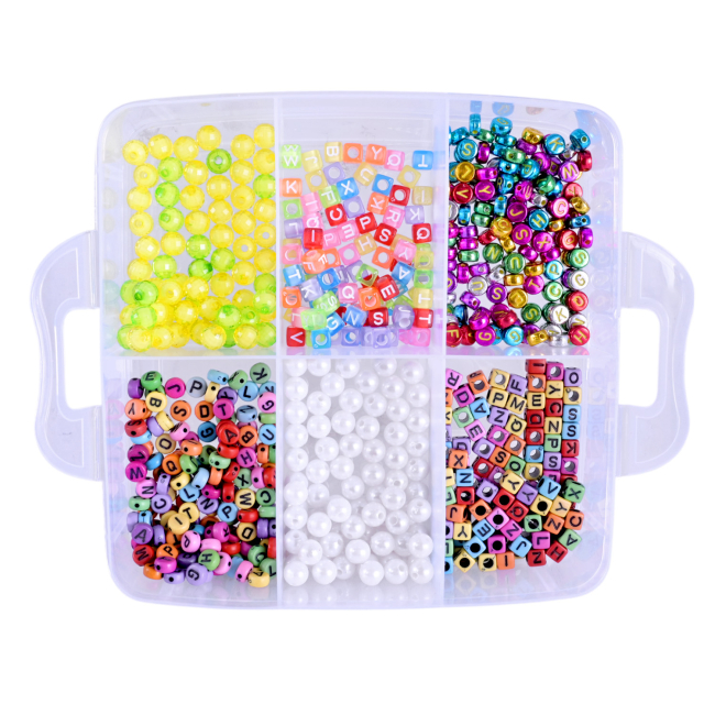 Набір для творчості з бісером і намистинами, триповерховий бокс, 330-148 4