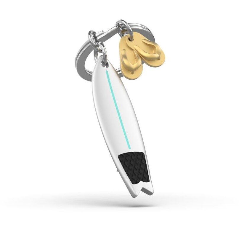 Брелок Metalmorphose "Shiny bullet + pearl gold flip-flops finish"