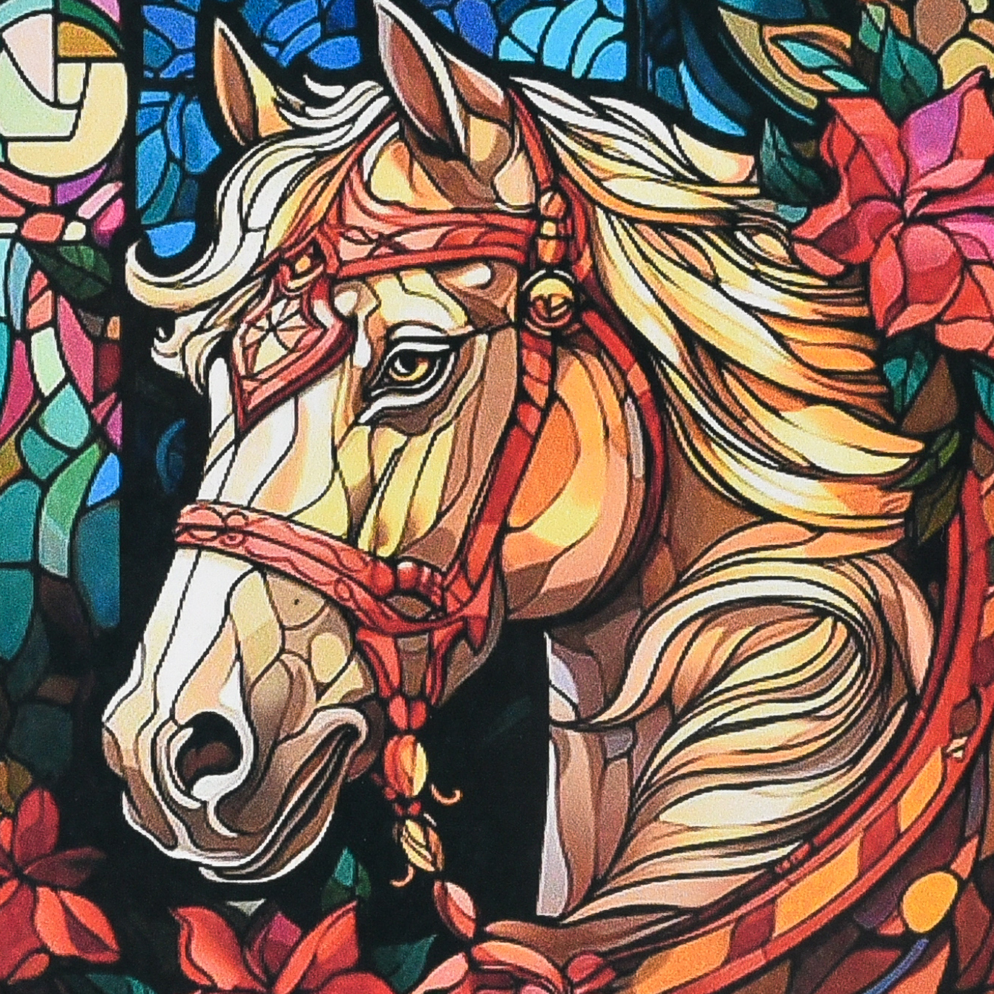 Набор с алмазной мозаикой "Белый всадник" 30*30 см, DEEX16289, ТМ "Strateg"