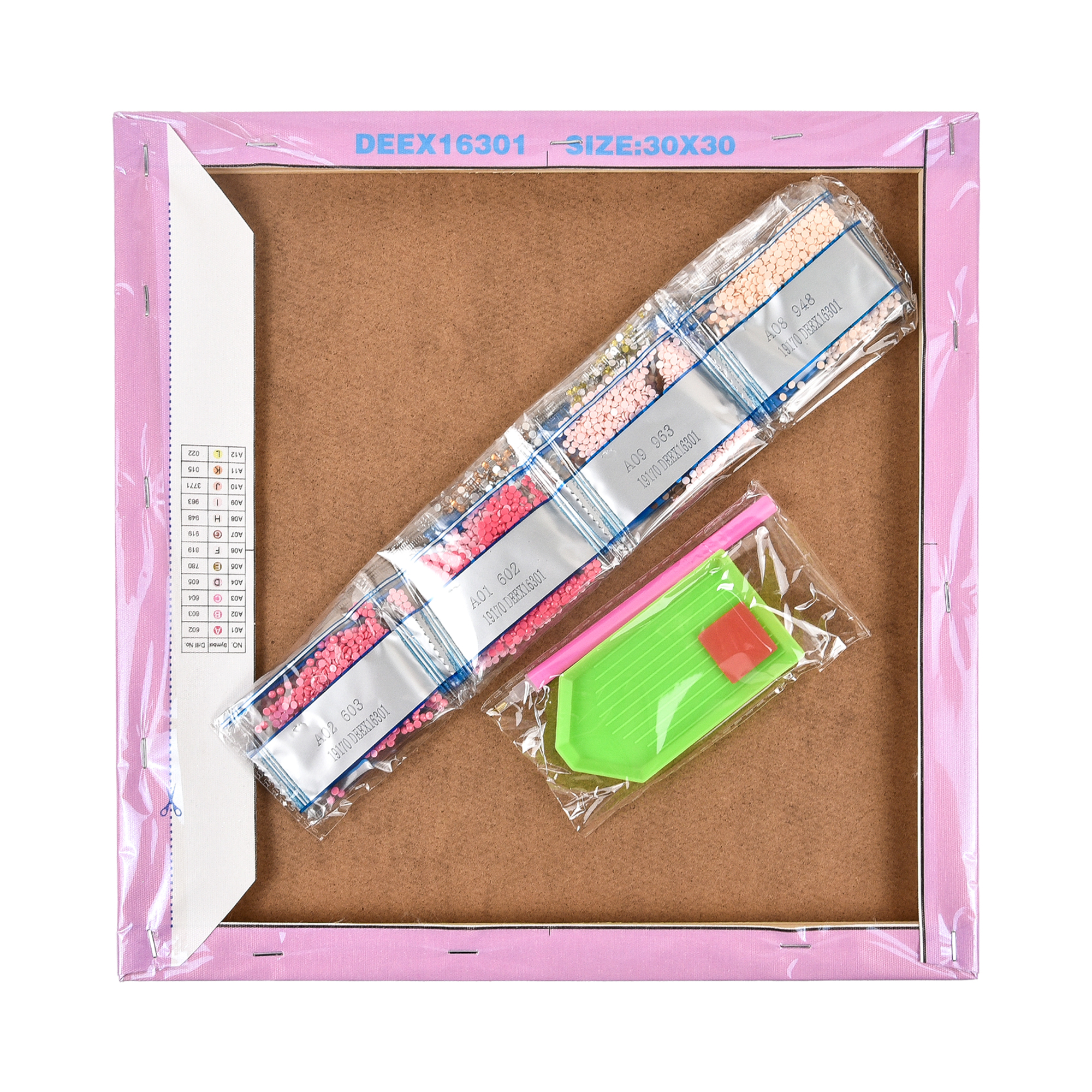 Адмазная мозаика "Витражная мудрость" 30*30 см, DEEX16281, ТМ "Strateg" 1