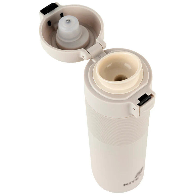 Термос с термодатчиком 450 мл, бежевый, k25-1227-1 1