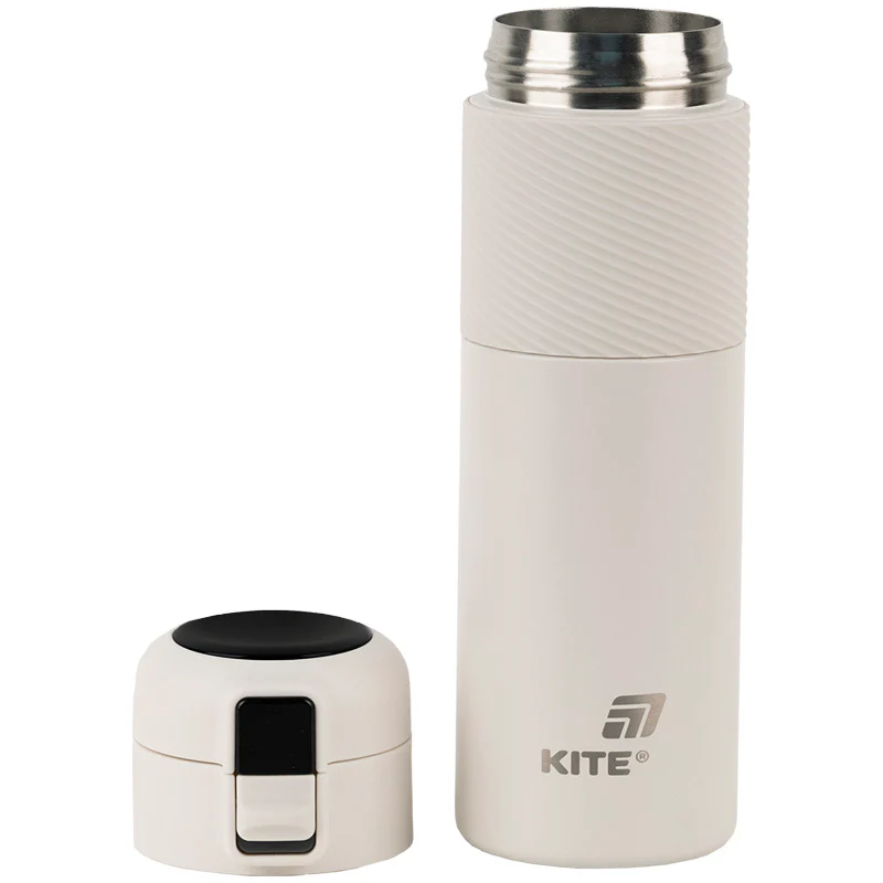 Термос с термодатчиком 450 мл, бежевый, k25-1227-1 3