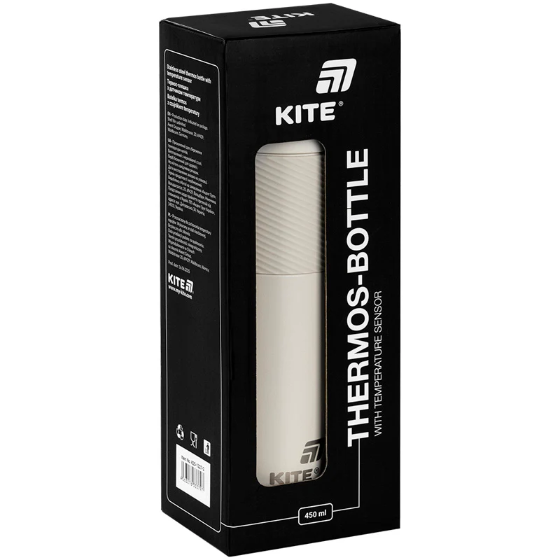 Термос с термодатчиком 450 мл, бежевый, k25-1227-1 4