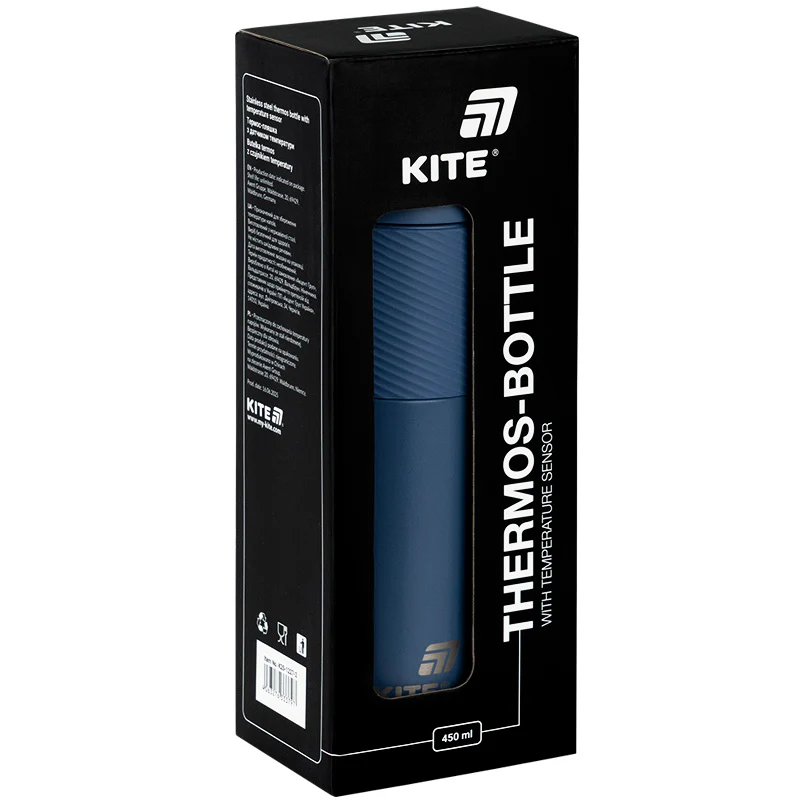 Термос с термодатчиком 450 мл, синий, k25-1227-2 4