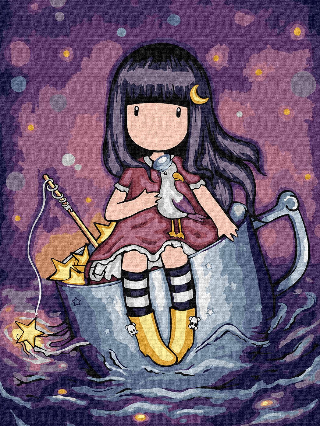 Набор для росписи по номерам 30*40 см "A Night`s Quest Santoro Gorjuss Collection", KHO8673, ТМ "Ideyka"