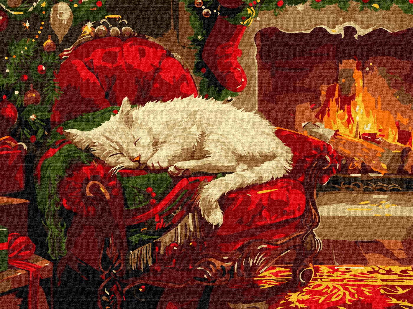 Набор для росписи по номерам 30*40 см "Праздничный уют", KHO6662, ТМ "Ideyka"