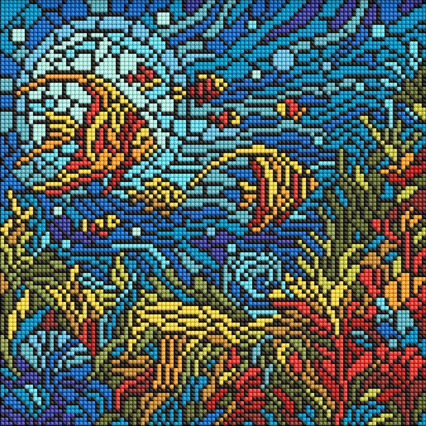 Набор с алмазной мозаикой "Витраж. Морской мир" 30*30 см, AMO8324, ТМ "Ideyka"