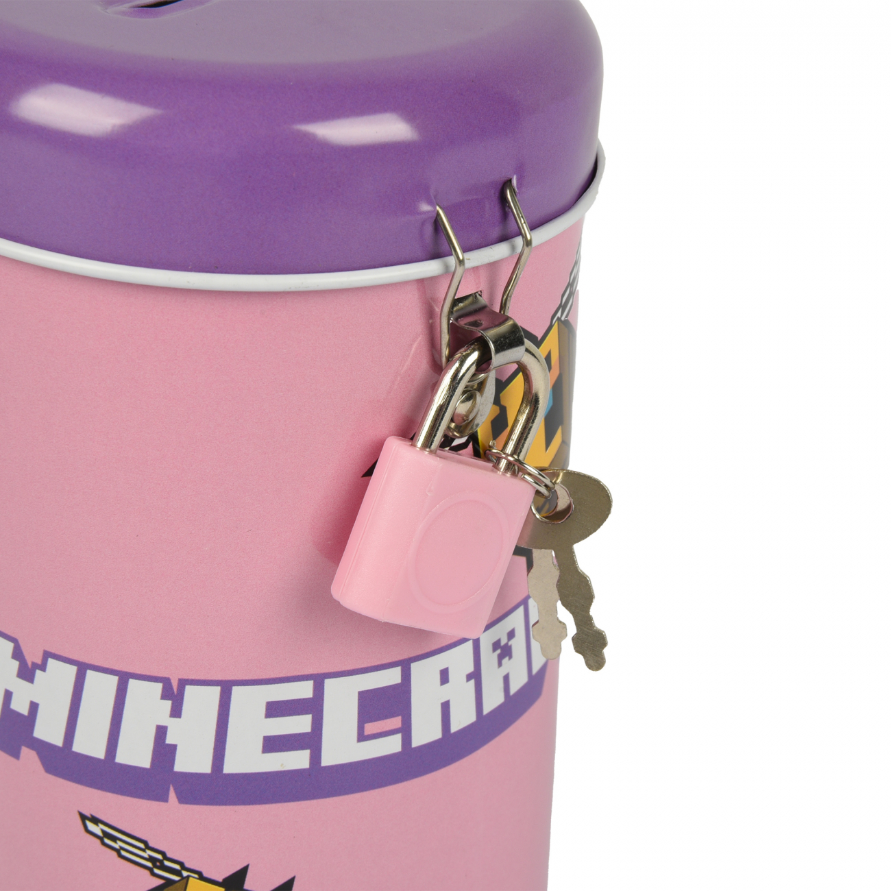 Копилка круглая Yes "Minecraft. Spring" металл., 13*7,6 см, 708575 1