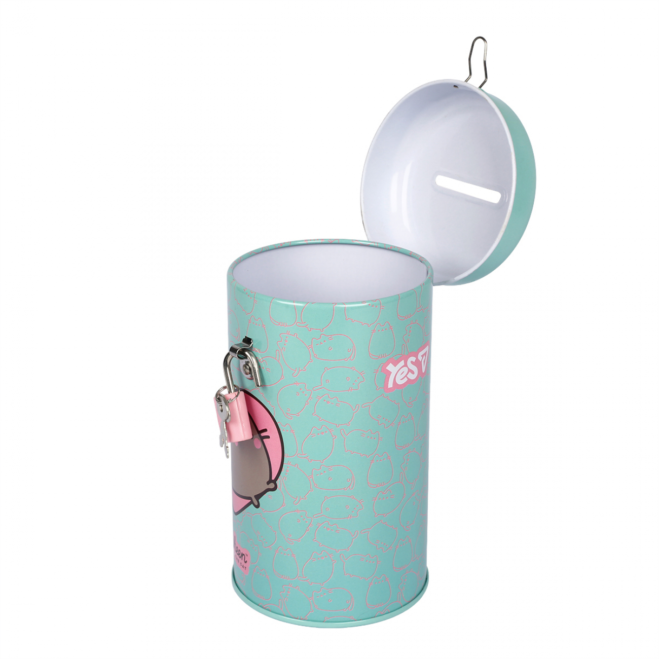 Копилка круглая Yes "Pusheen" металл., 13*7,6 см, 708579 3