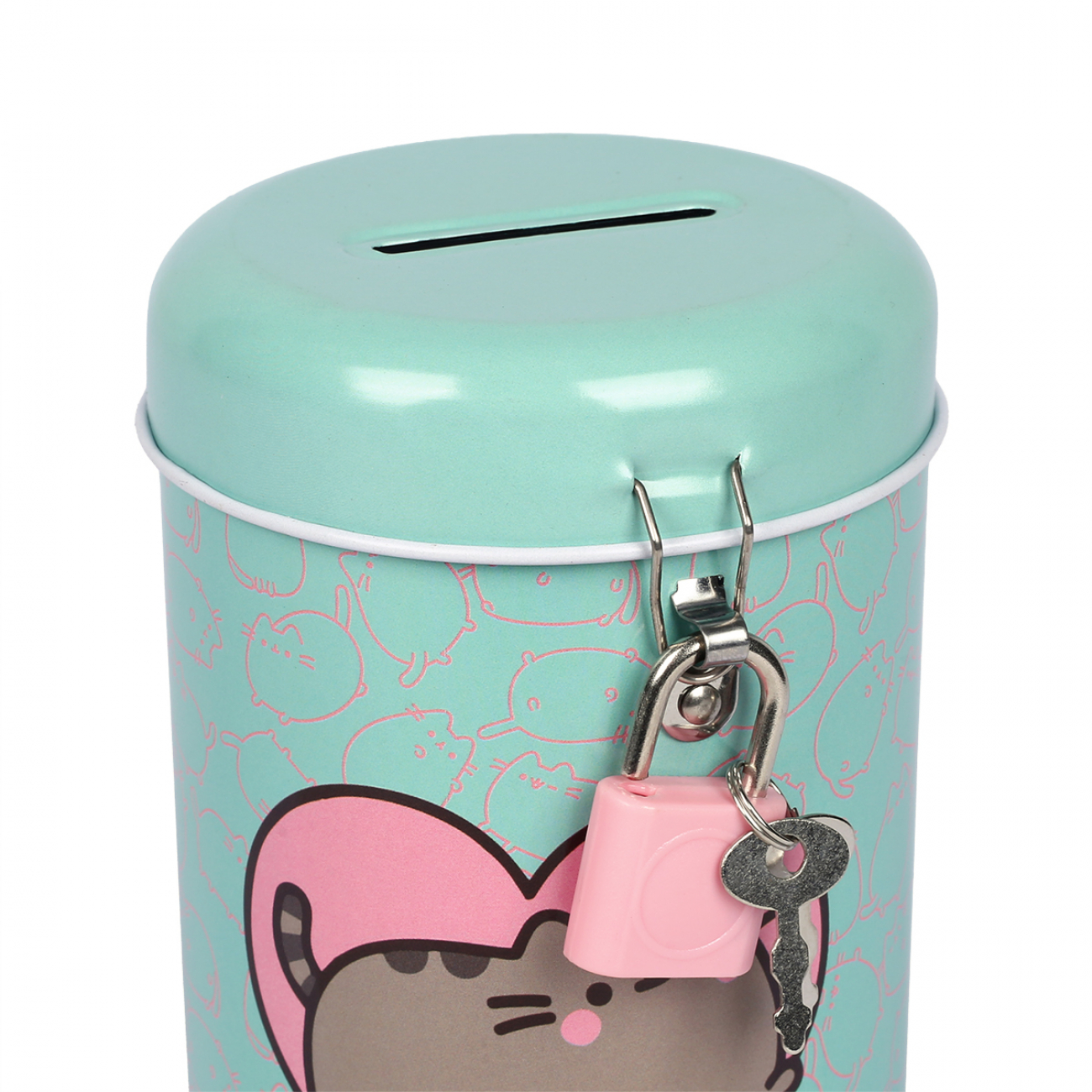 Копилка круглая Yes "Pusheen" металл., 13*7,6 см, 708579 1