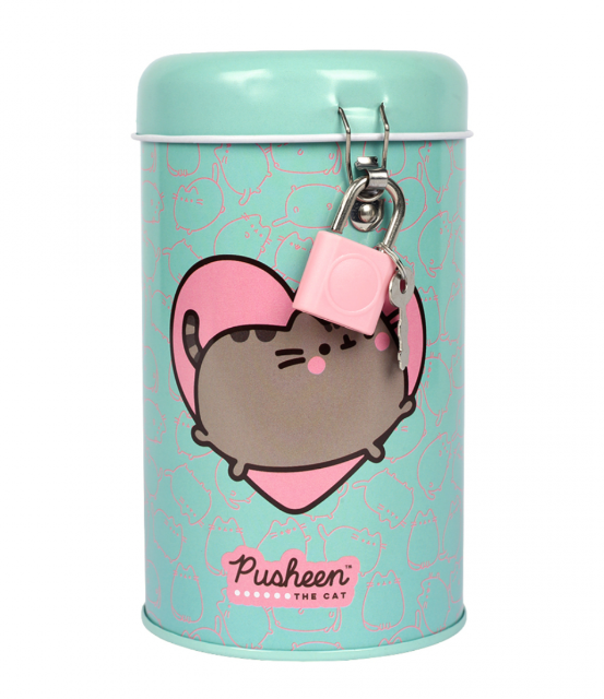 Копилка круглая Yes "Pusheen" металл., 13*7,6 см, 708579