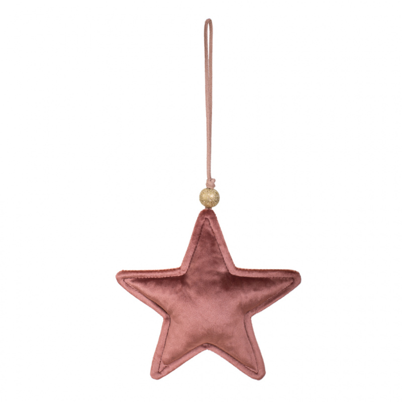 Звезда плюш (розовая) 15 см, 108578