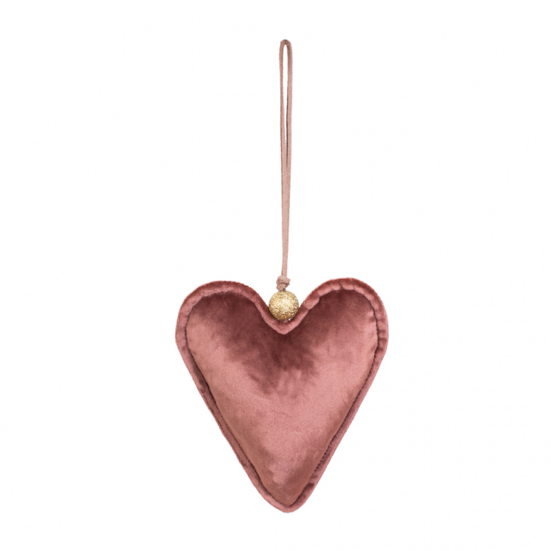 Серце плюш (рожевий) 13 см, 108582