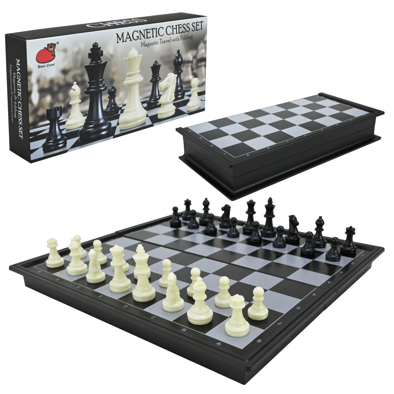 Игра настольная "Шахматы" магнит, в короб. 20*10*3,5 см, 2010-B