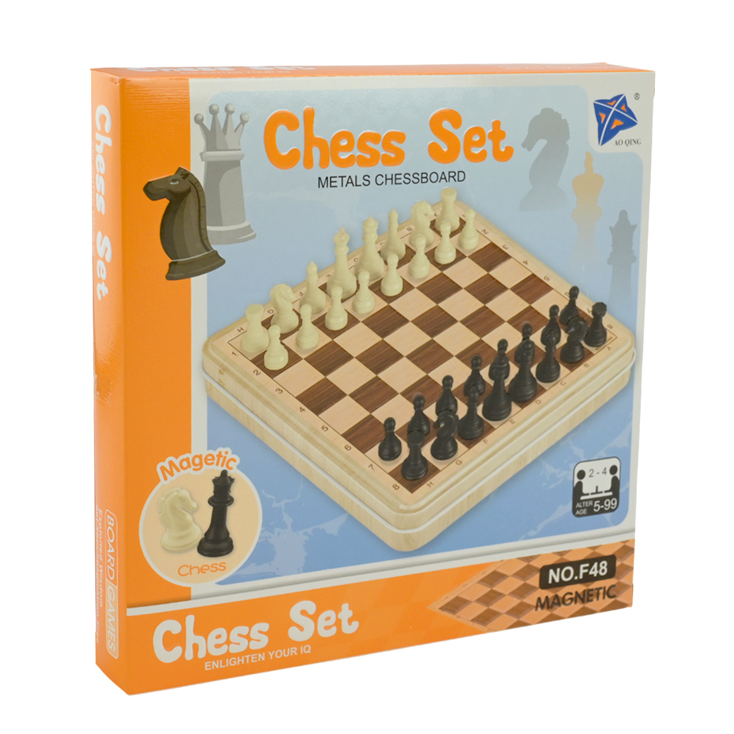 Гра настільна "Шахи" магніт, у короб. 22,5*22,5*3 см, F48 1