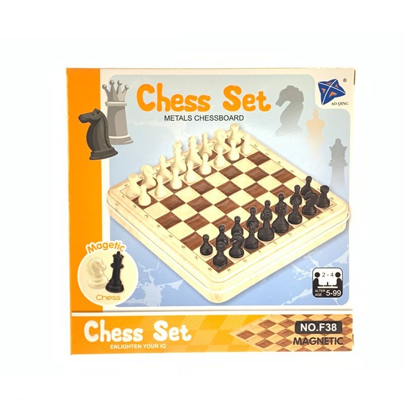 Гра настільна "Шахи" магніт, у короб.16,5*16,5*2,5 см, F38