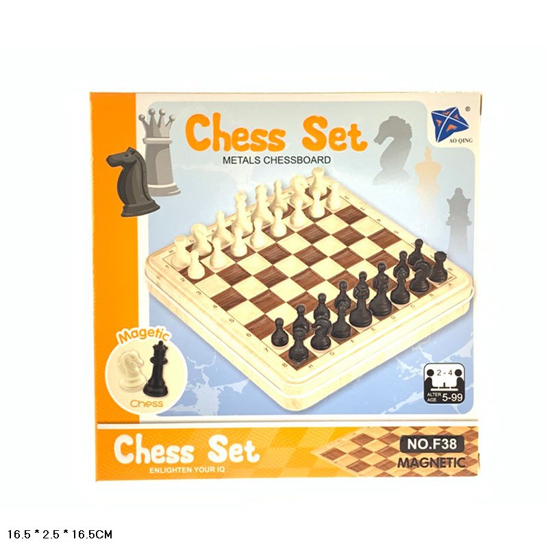 Гра настільна "Шахи" магніт, у короб.16,5*16,5*2,5 см, F38 1