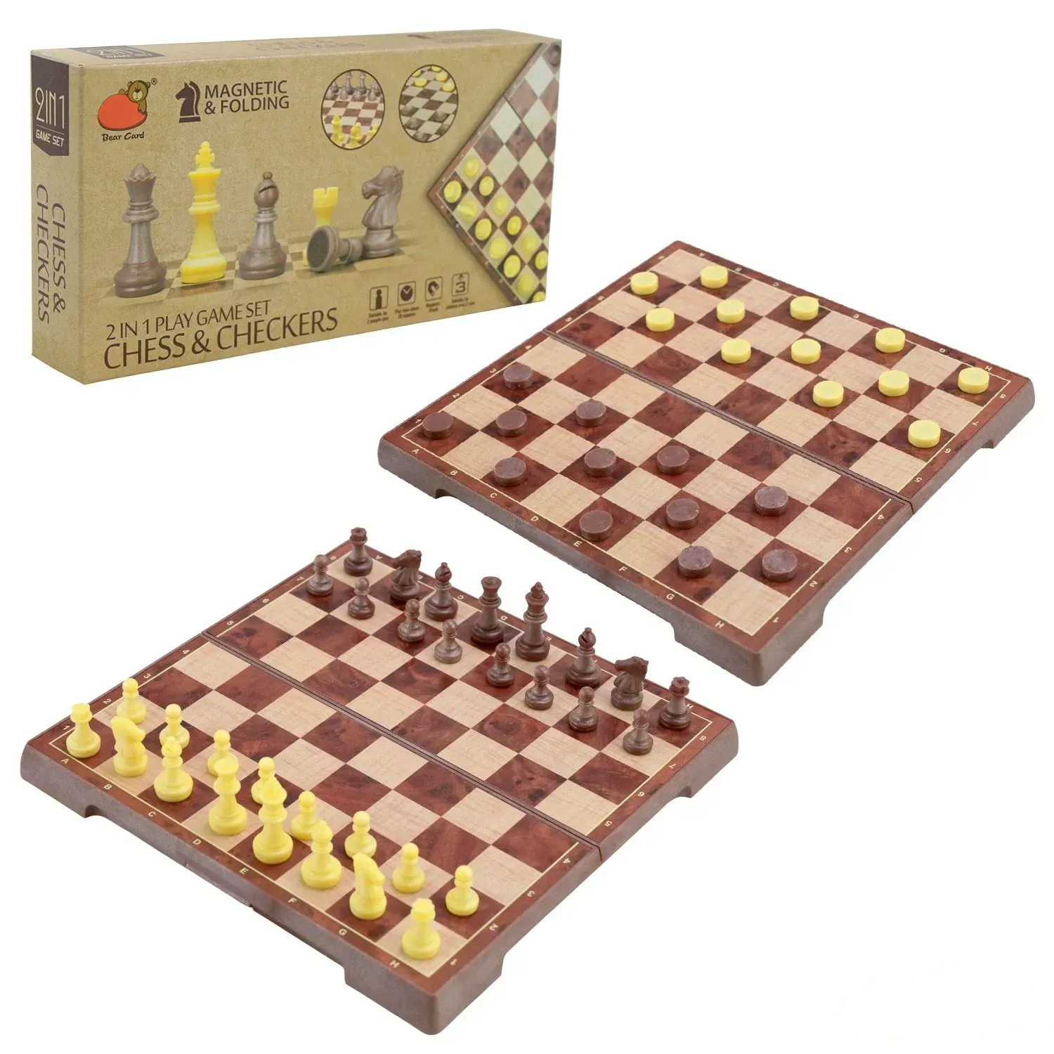 Игра настольная "Шахматы" в короб.19,5*9,5*3 см, 2058