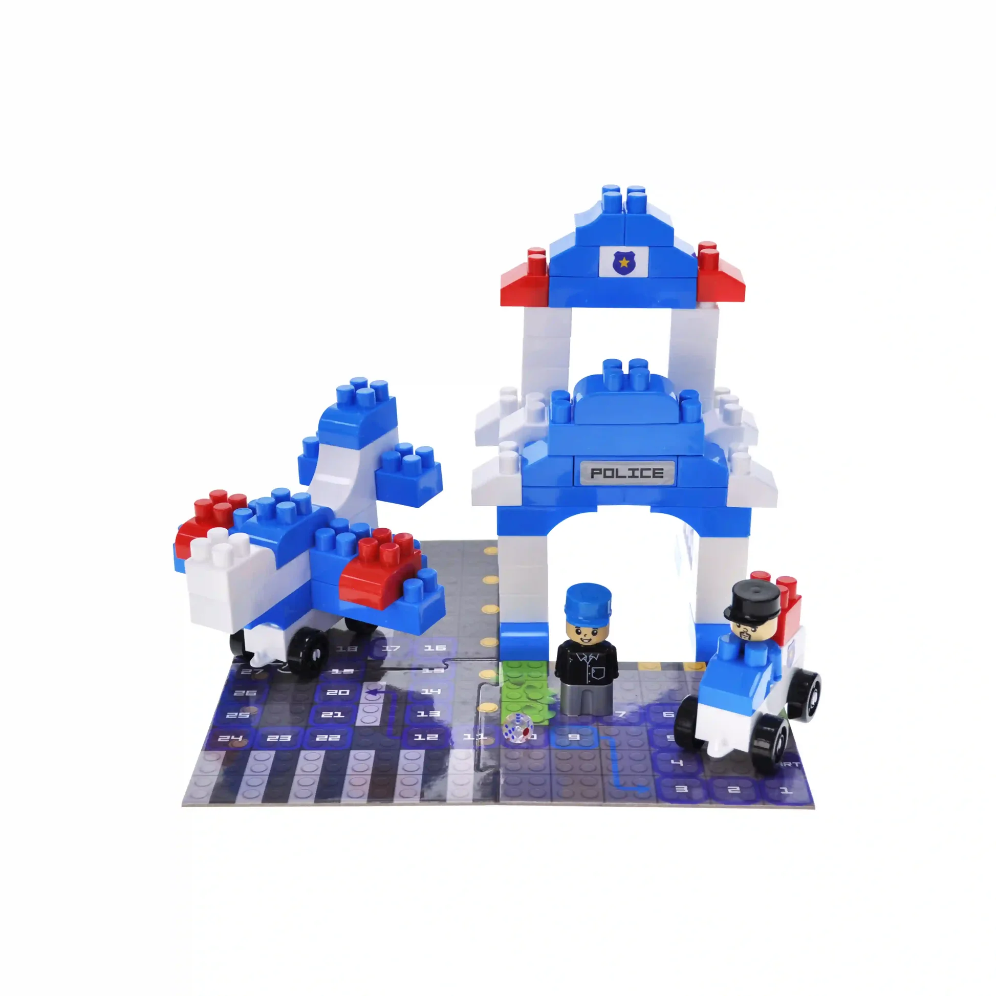 Конструктор "Block&Steps: Полицейский патруль" 3 в 1, 94дет., 300-002 1