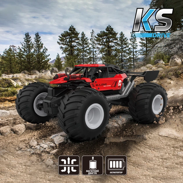 Автомобиль OFF-ROAD на р/к – STRONG POWER (красный, 1:16, 2.4 ГГц, акум. 3,7 V), SL-8423ARH 8
