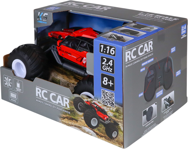 Автомобиль OFF-ROAD на р/к – STRONG POWER (красный, 1:16, 2.4 ГГц, акум. 3,7 V), SL-8423ARH 10