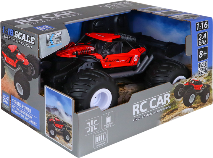 Автомобиль OFF-ROAD на р/к – STRONG POWER (красный, 1:16, 2.4 ГГц, акум. 3,7 V), SL-8423ARH 12