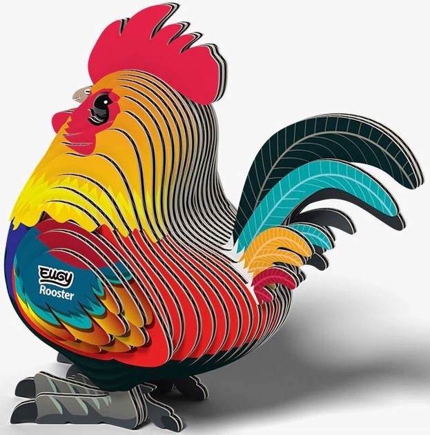 Сборная 3Д модель Eugy "Зоопарк: Петух", XEG-133 2