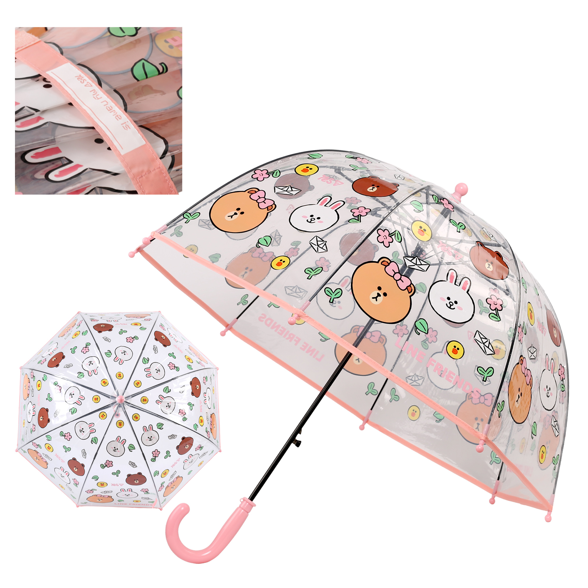 Парасоля дитяча Yes "Line Friends" прозора, 708492