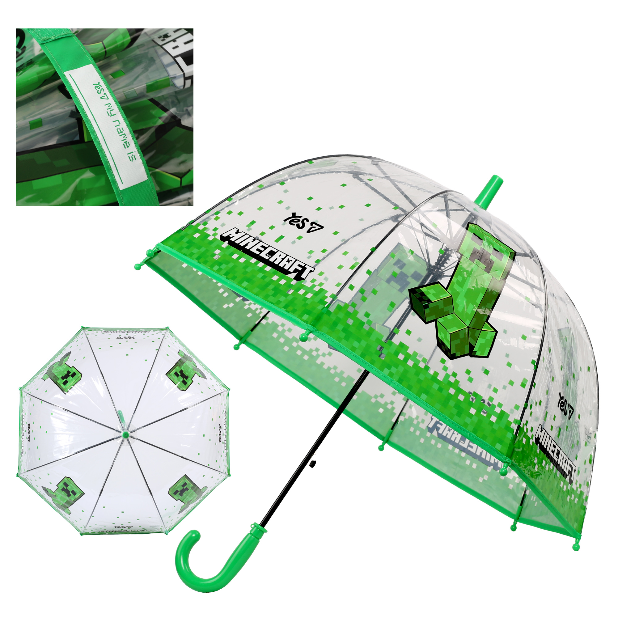 Парасоля дитяча Yes "Minecraft" прозора, 708491