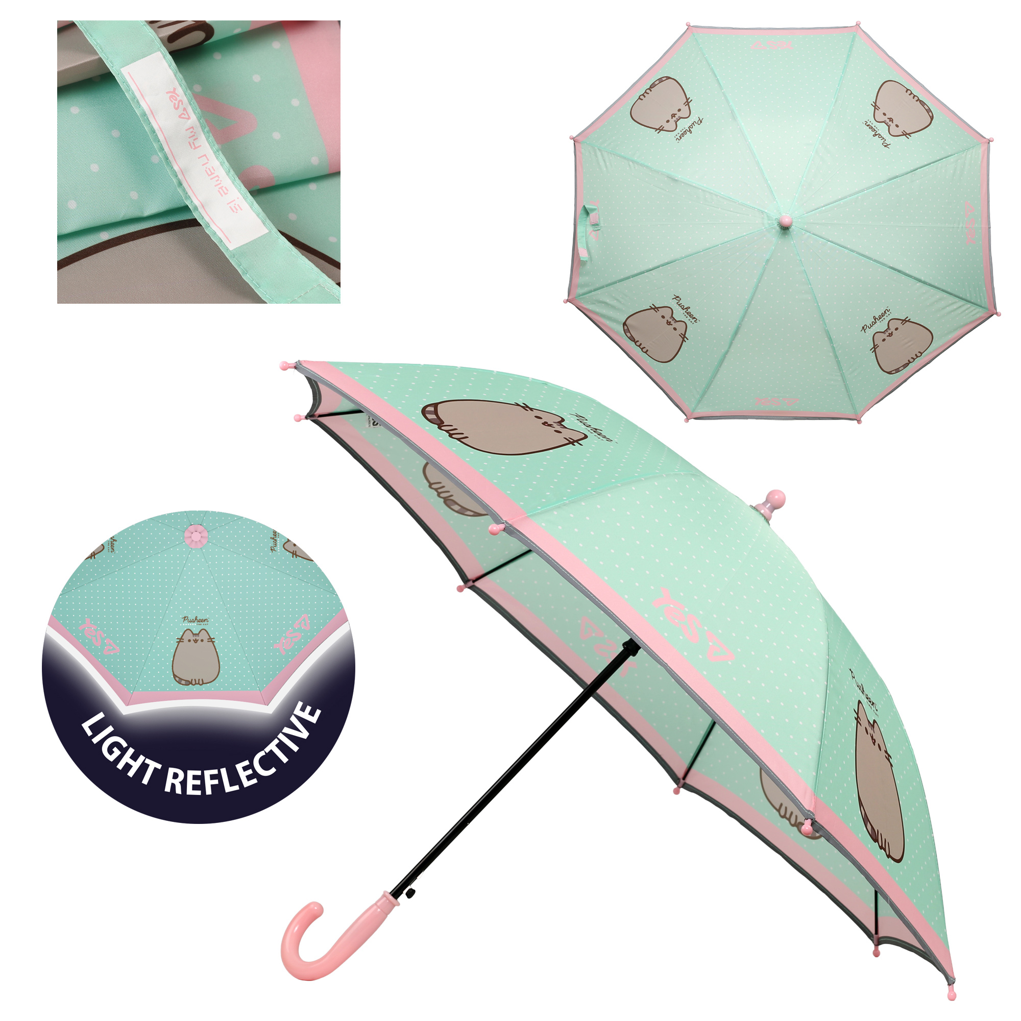 Парасоля дитяча Yes "Pusheen" зі світловідбиваючим кантом, 708489