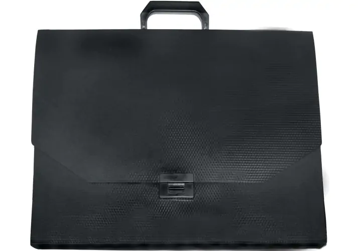 Портфель пластиковий А3 на застібці, чорний E31616 1