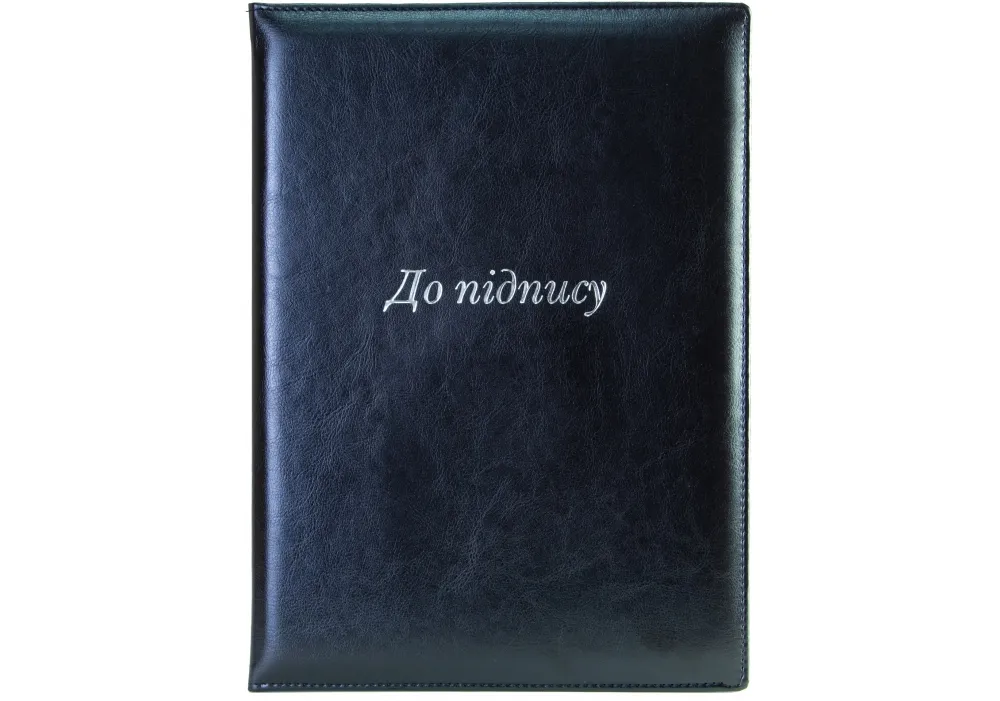 Папка "На подпись", Nebraska, черная (серебро), O36037-01