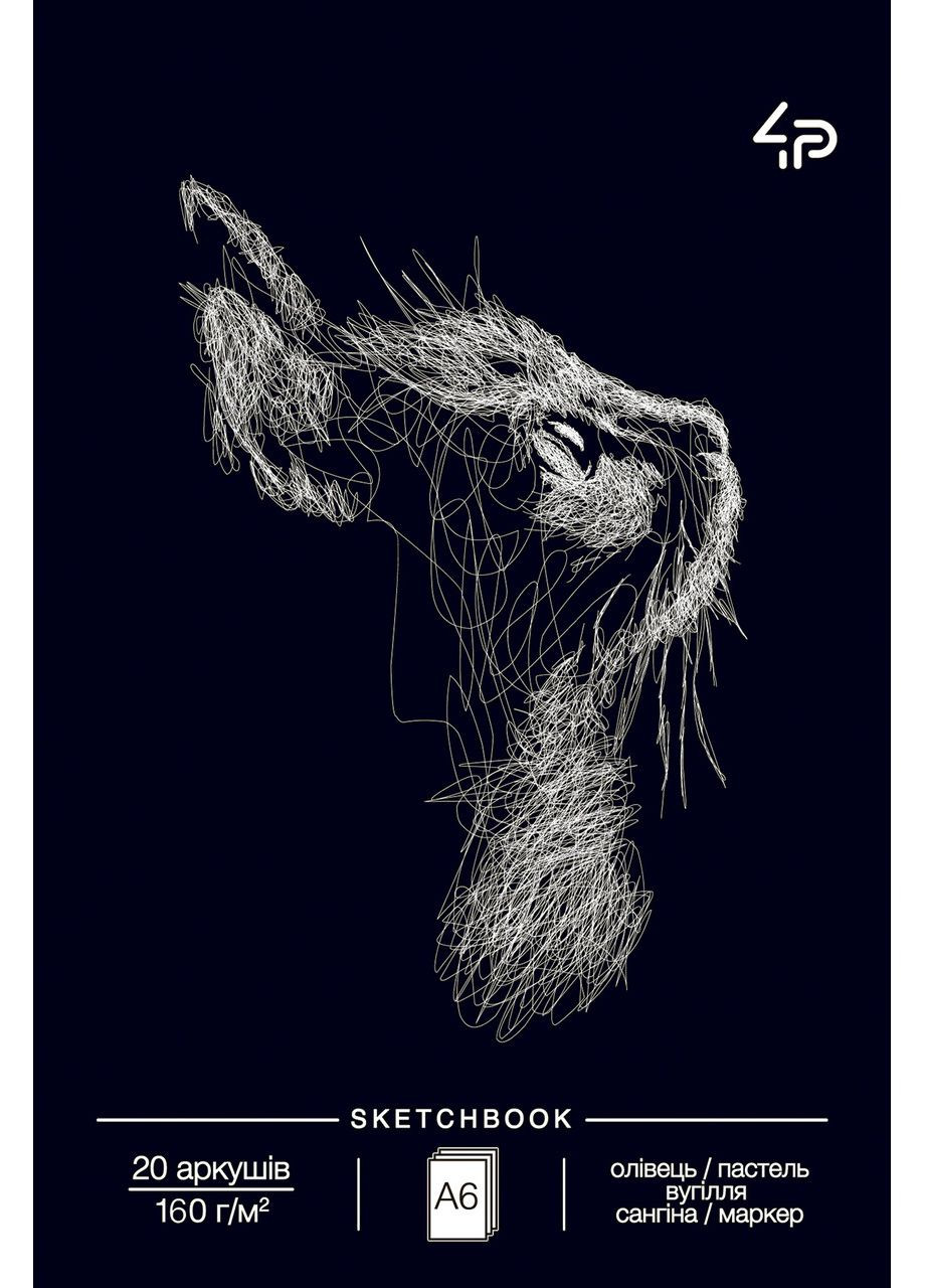 Блокнот "Animals sketchbook" one, А6,TM 4Profi, 76400