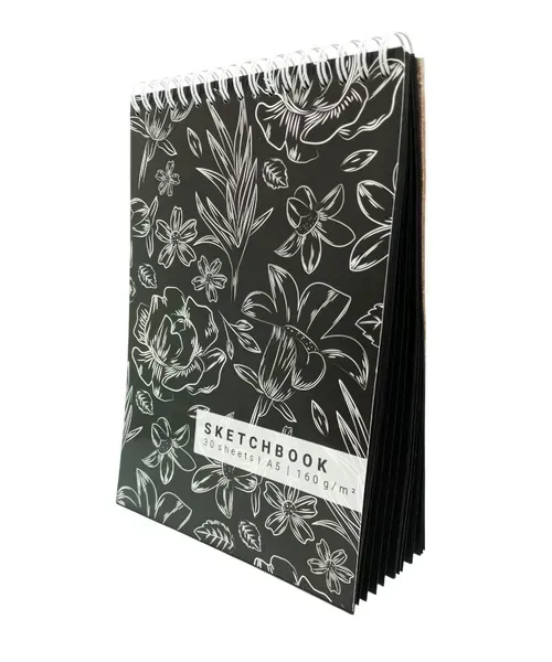 Блокнот "Colour vibes sketchbook"Coal, А5, TM 4Profi,  64152 1