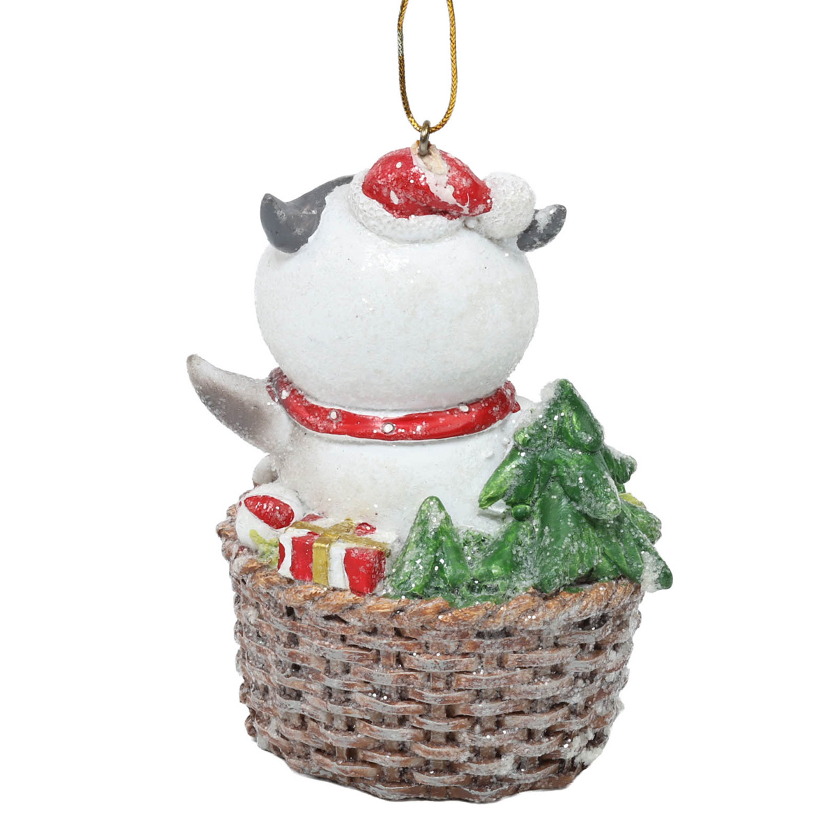 Підвіска новорічна полірезінова Сова/оленя 10,5 см (2 види в асорт.), 9766334 ТМ "A&G" 1