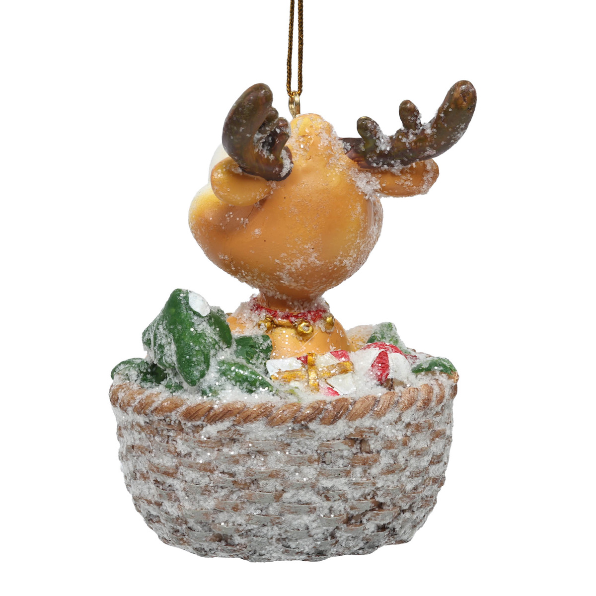 Підвіска новорічна полірезінова Сова/оленя 10,5 см (2 види в асорт.), 9766334 ТМ "A&G" 3