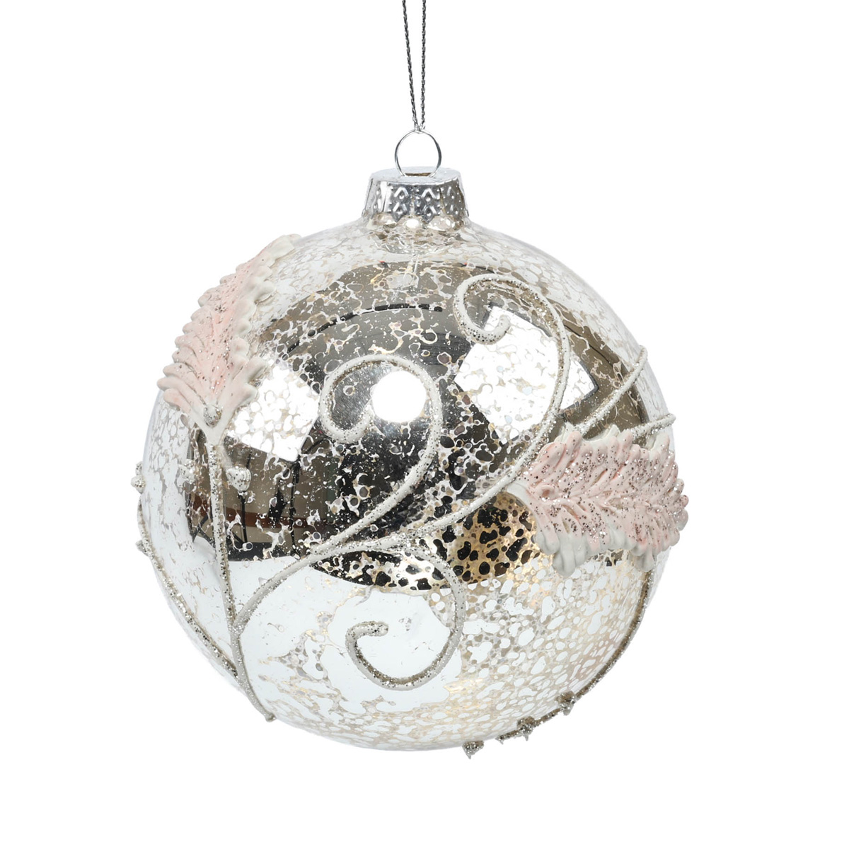Підвіска новорічна Куля скляна 9 см, 9758664 ТМ "A&G"