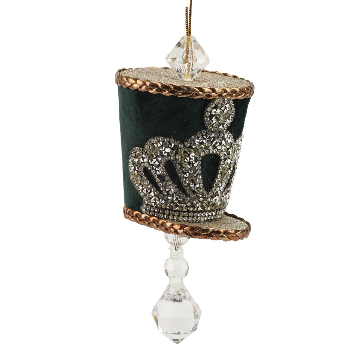 Іграшка новорічна Злата "Капелюшок" 10 см, 2405