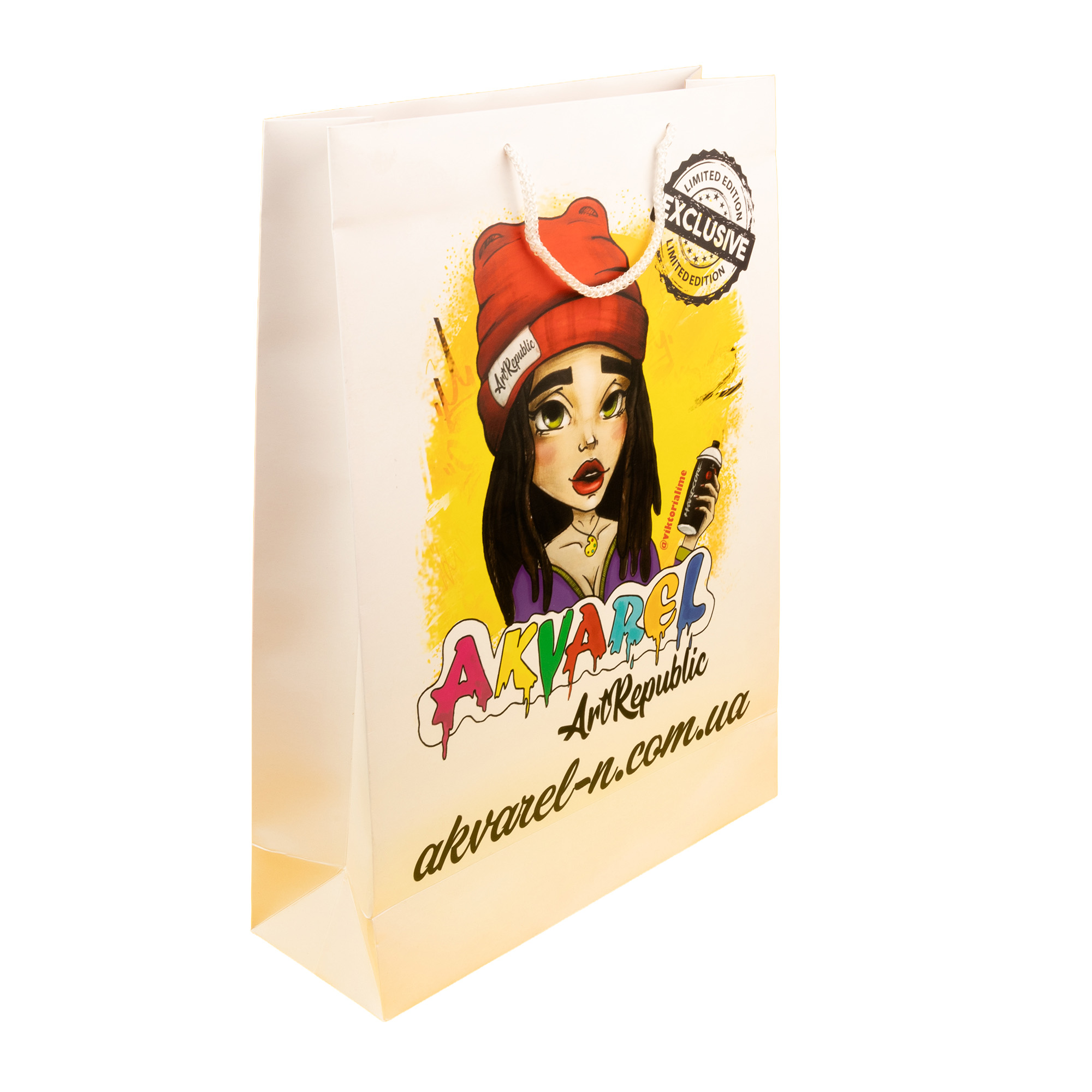 Пакет бумажный "Акварель" 2