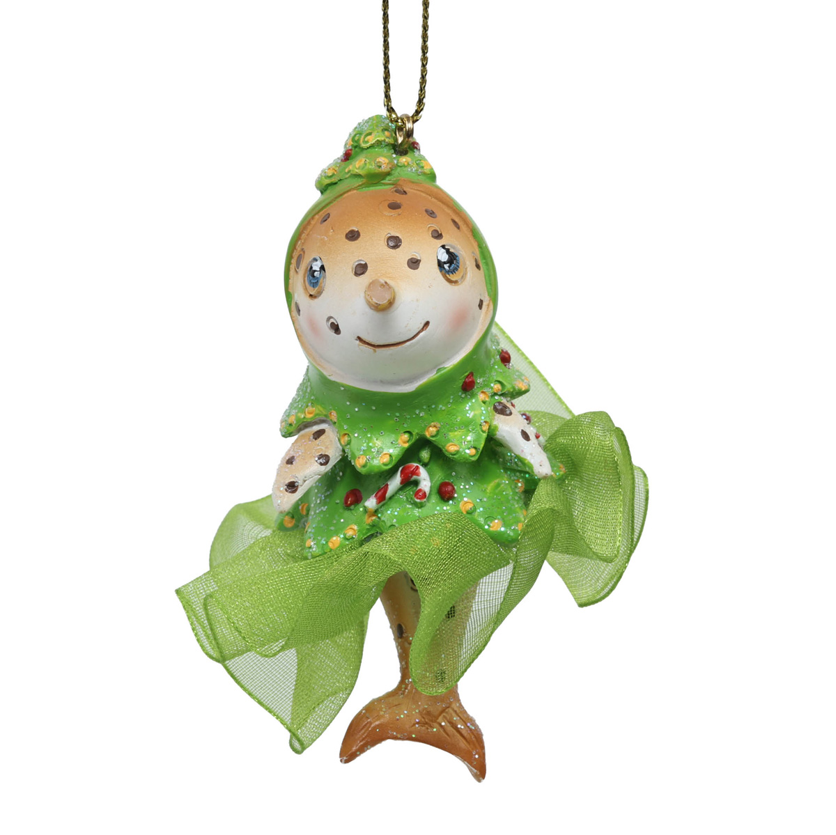 Підвіска новорічна полірезінова Акула-нарвала/рак-відлюдник 9 см (2 види в асорт.), 9769613 ТМ "A&G" 1