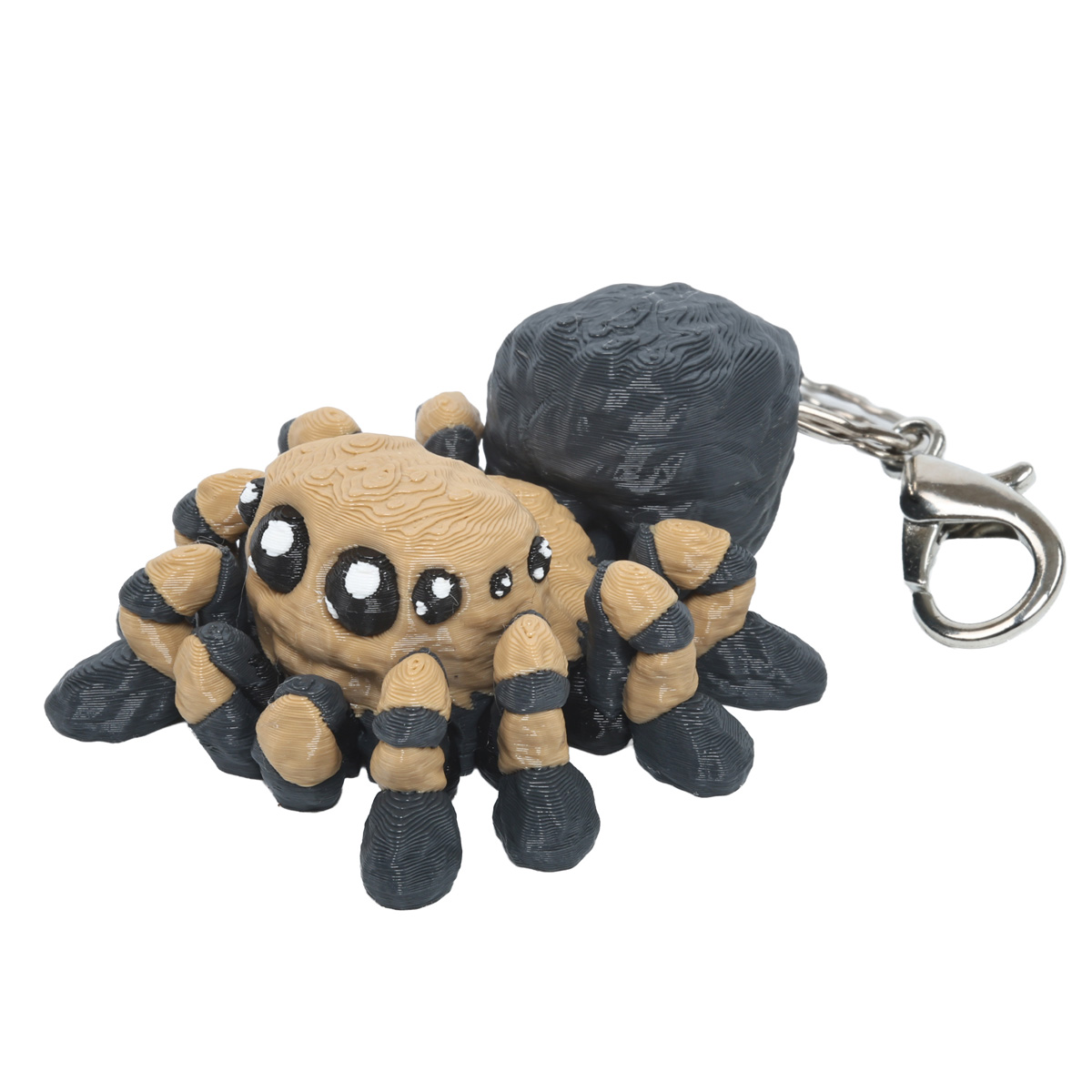 Кінематичний 3D брелок Тарантул чорний