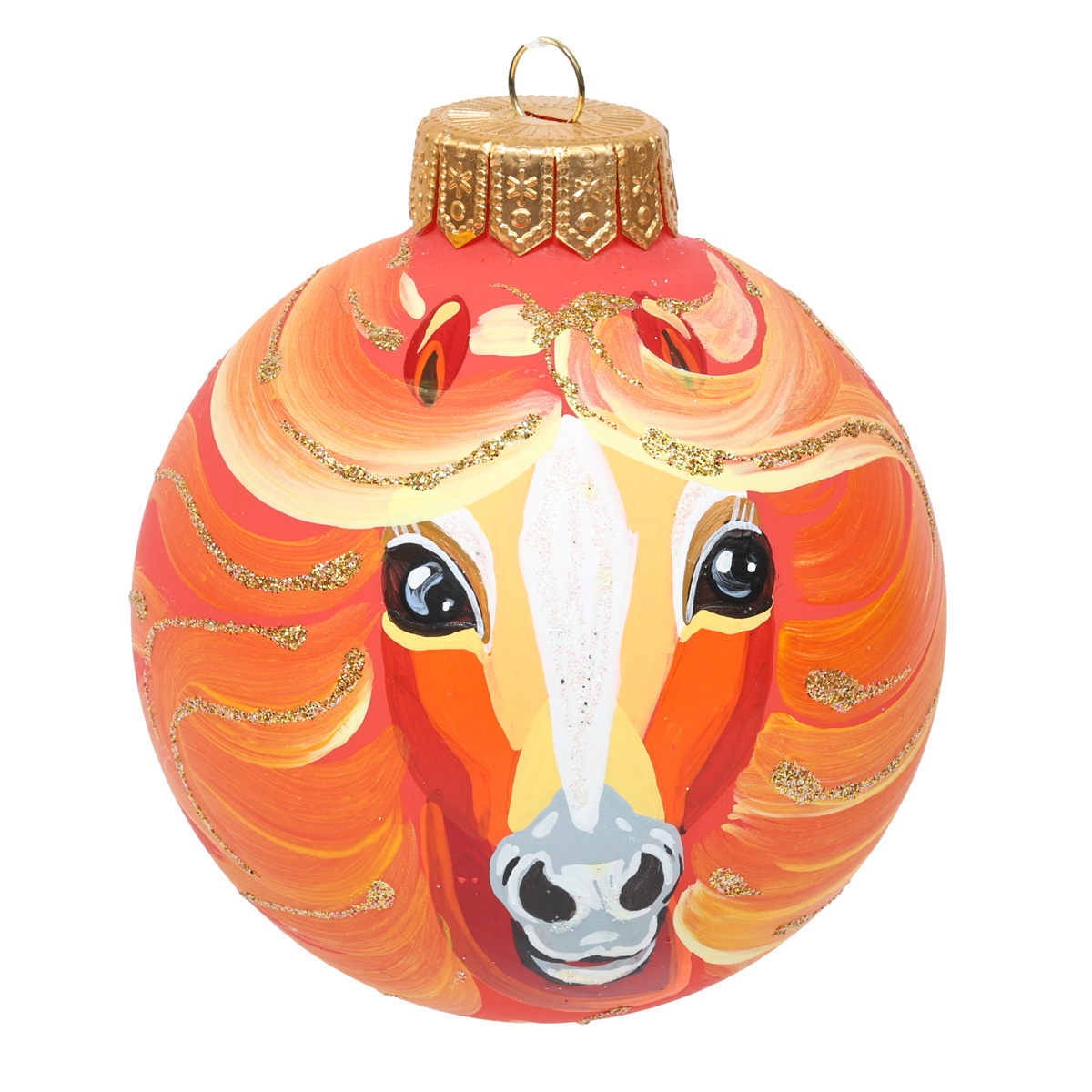 Куля "Символ року 2026", 100 мм, ручної роботи, без упаковки