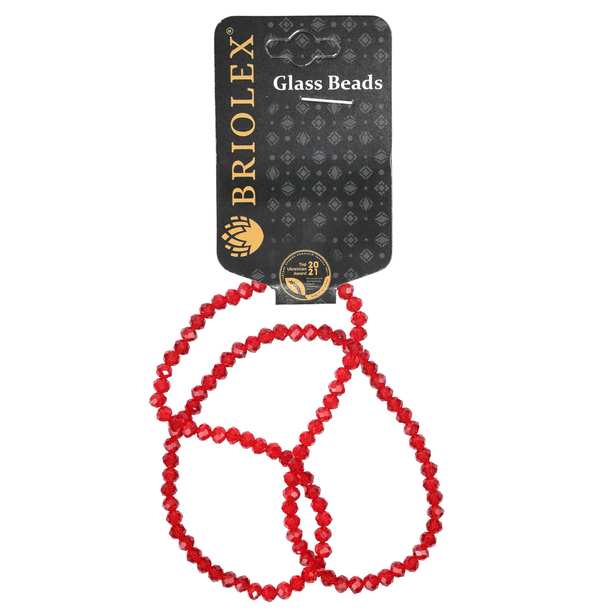 Намистини скляні грановані A040-Rondelle-100-D1, 4 мм, 1 нитка, A028-Siam