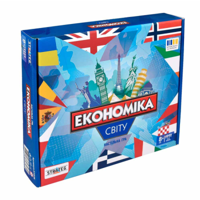 Настольная игра "Экономика мира" (укр) 31028, ТМ "Strateg"