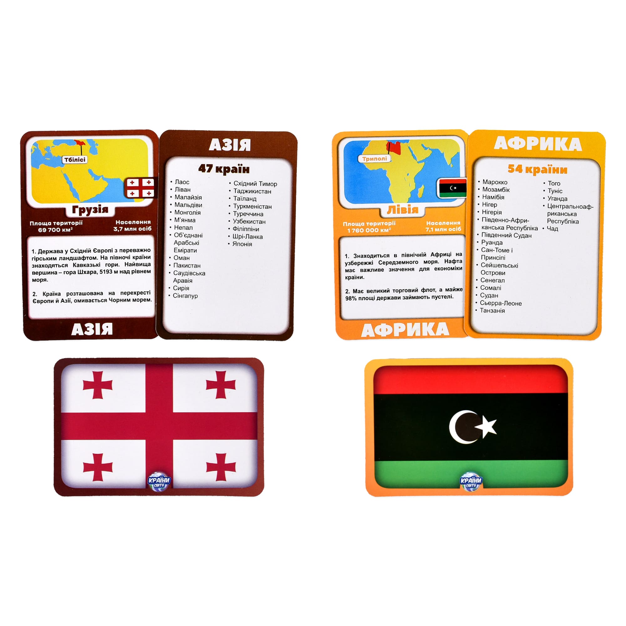 Настільна гра "Країни світу" (укр) 30952, ТМ "Strateg" 2
