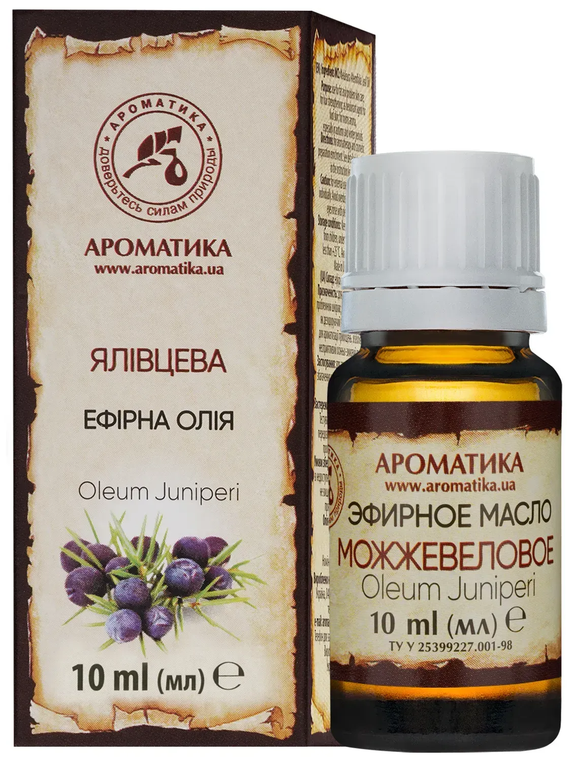 Олія ефірна Ароматика, ялівцева 10 мл