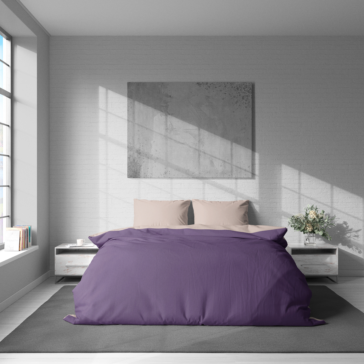 Постельное белье LeLIT L-2068, Поплин, Двуспальная (50/70) 1